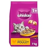 WHISKAS Croquettes pour chat adulte 7 kg au poulet