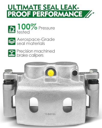 Image of Front Right Disc Brake Caliper Assembly with Bracket Fit for:-Chevy Silverado Suburban Express 1500 Tahoe, for:-GMC Sierra Yukon XL Savana 1500, for:-Cadillac Escalade XTS 08-20 OE# 18-B4918A