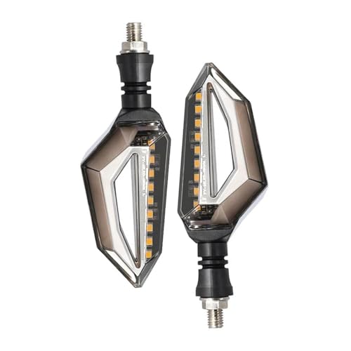 Clignotants moto 12V universels avec feux de position LED jaunes pour scooter électrique