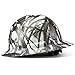 Full Brim Hard Hat, Custom Fishbone Design Safety Helmet, With 6 Point Suspension & Chin Strap + Replaceable Sweatband & Safety Glasses, by Acerpal