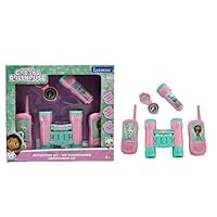 Lexibook, Gabby’s Dollhouse Abenteuer-Set für Kinder, Walkie-Talkies 120m, Fernglas, Kompass, Taschenlampe, Rosa, RPTW12GDH