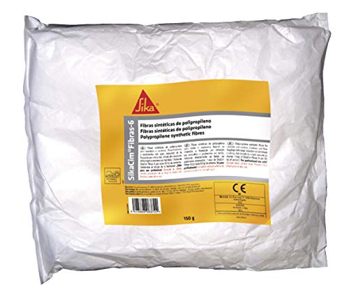 SikaCim Fibra 6, Fibra de polipropileno de 6 mm para hormigones y morteros, Reduce la fisuración de...