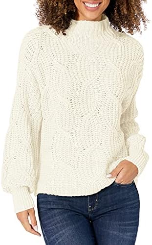 Tribal Women's HIGH Neck Oversized Sweater, Eggshell, XX-Large : Amazon.sg:  Fashion