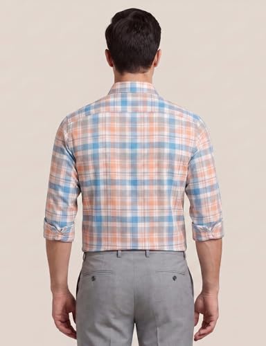 Image of Afflatus Men's Checked Casual Premium Cotton Blend Full Sleeve Regular Fit Check Shirt for Man | Stylish Checks Shirt for Casual Wear | Cotton Shirt for Men