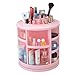 Produktbild Airmood Make-up Organiser,360 Grad Grad rotierende Schmuck Kosmetik-Parfüm-Display-Gehäuse, perfekt für Umkleidetisch, Bad und Schlafzimmer,Pink