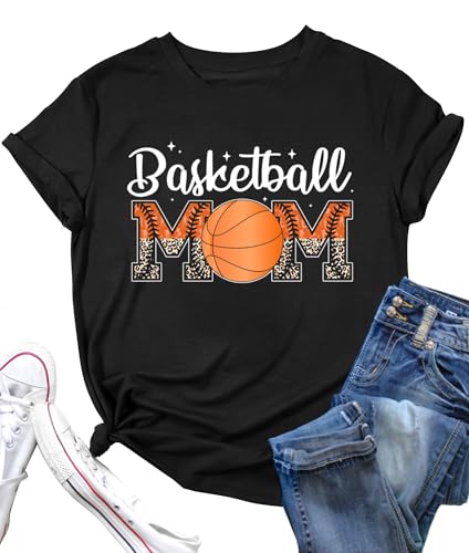 Listado de Ropa de Baloncesto para Mujer , listamos los 10 mejores. 39 Camisetas de baloncesto para mamá para mujer, playera de manga corta con estampado de día del juego, para amantes del deporte de baloncesto, playera casual de manga corta, Negro...