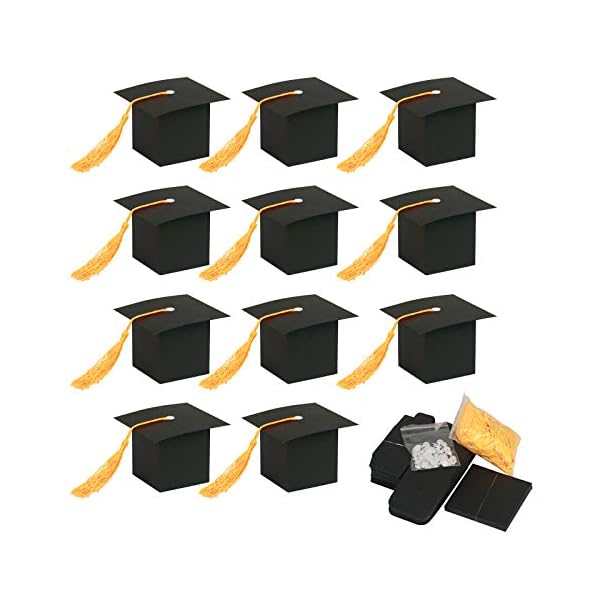 30pcs caja dulce KATOOM para disfrace graduación gorro de caja papel de regalo en fiesta ceremonia divertida