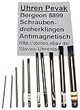 Lieferumfang: 1 Stück Bergeon Uhrmacher Schraubendreher Ersatzklingen Antimagnetische Klingen 8899 1,60mm