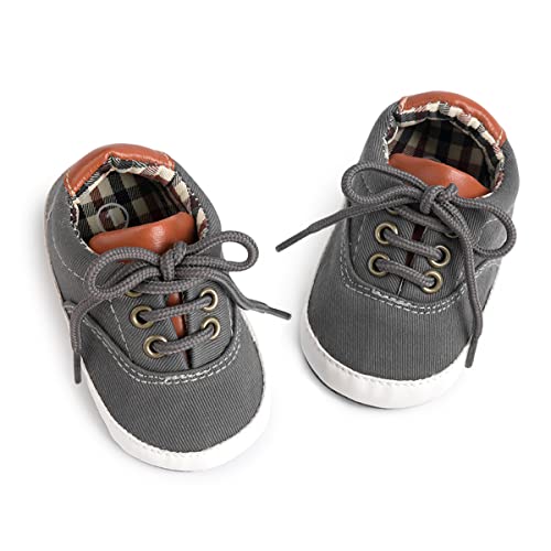 Image of Morbido Infant Baby Boys Girls Canvas Sneaker Toddler Slip On Anti Skid Newborn First Walkers Candy Shoes for 0-18 Months