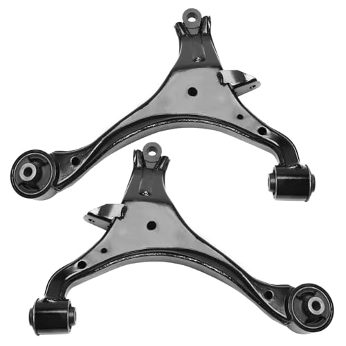 Image of Detroit Axle - 4pc Front End Control Arms Kit for 02-04 Acura RSX, 2 Lower Control Arms 2 Sway Bar Links 2002 2003 2004 Replacement