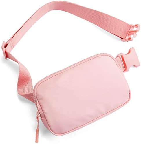 Telena Belt Bag for Women Men Fashionable Crossbody Fanny Pack for Women Waist Bag with Adjustable Strap, 1-Pink, Belt Bag