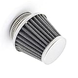 Caratteristiche: la piastra posteriore favorisce un flusso d'aria regolare nel carburatore/corpo farfallato. Un buon sostituto per l'elemento interno del filtro di aspirazione del filtro dell'aria della moto.