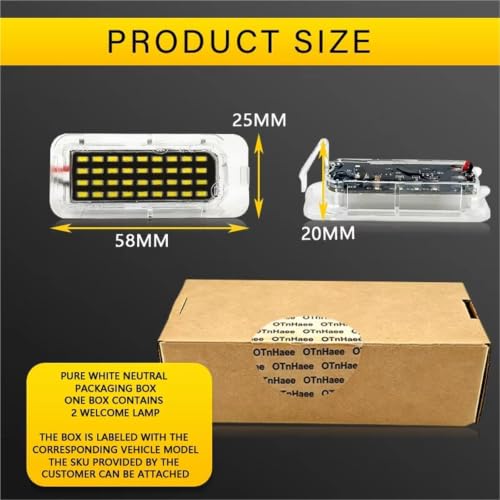 Lámpara LED matrícula coche bombilla matrícula para Explorer Ecosport Galaxy Ranger 3