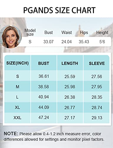 Pgands Women's Casual Long Sleeve Drawstring Sweatshirt Hoodies Soft Loose Lightweight Pullover Tops With Pocket #TOP5