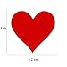 Harsgs Red Hearts Patches, Embroidered Iron on/Sew on Heart Shape Patches Applique for Clothing, Jackets, Hats, Backpacks, Jeans