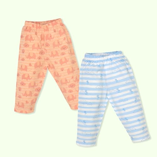 Image of LuvLap Baby Boys & Girls 100% Cotton Night Suit, Pack of 2