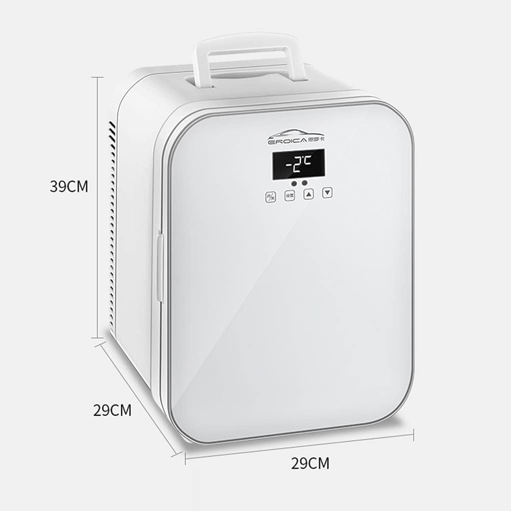 Car Refrigerator, Portable 20L Mini Smart Refrigerator, Dormitory Office Insulin Refrigerated Box 12V Refrigeration Car and Home Dual-use, Partition Storage