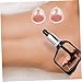 Anneome 2pcs Handheld Cupping Tools Suction Cups Therapy Massage Kit Hand Vacuum Pump for Physical Therapy