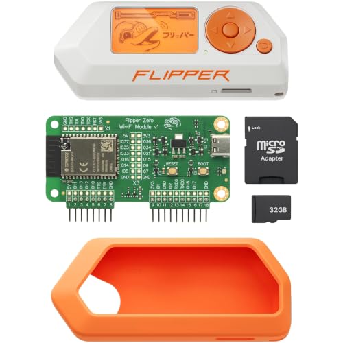 Barium Electronics Flipper Zero Complete Kit - Flipper Zero | WiFi Devboard | Silicone Case | 32 GB MicroSD Card | Portable Multifunction Device for Technology Enthusiasts