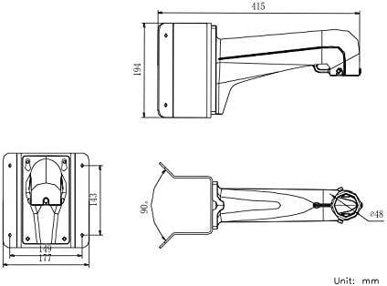 DS-1602ZJ-corner Wall Mounting Bracket Security Camera Wall Bracket for CCTV Surveillance System White