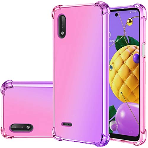 Gufuwo Funda para LG K22/K32/K22 Plus Case Ultrafina Degradé Antiarraños con TPU Flexible y Protección Antigolpes Funda Protectora para LG K22