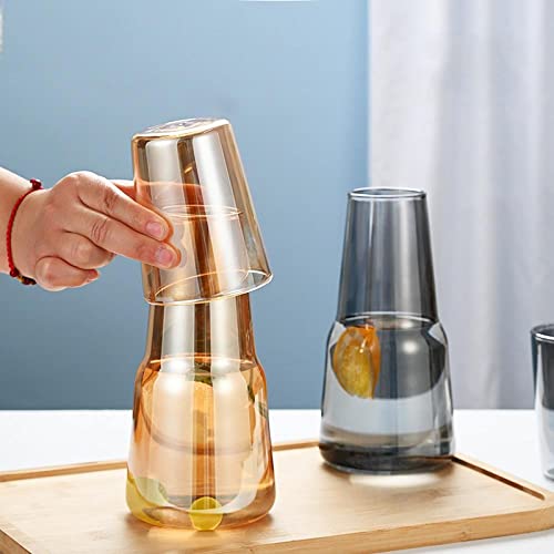 Sizikato juego botella y vaso vidrio borosilicato 26 oz miniatura 2