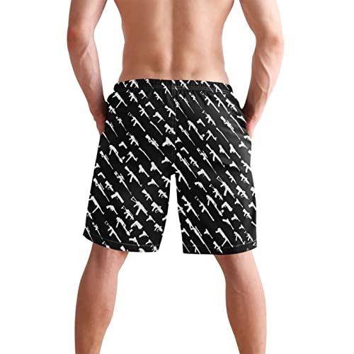 Men's Beach Shorts Quick-Dry Swim Trunks with Mesh Lining Swimsuits Boardshorts3