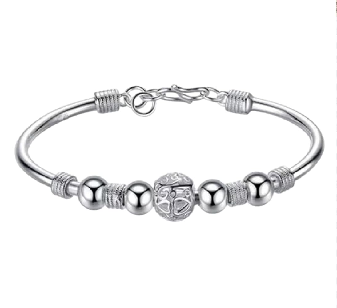 Amazon.com: LRGKMCWTOB 925 Sterling Silver Bangle Bracelets