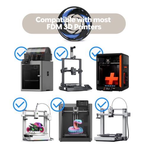Image of Gizmo Dorks 1.75mm PLA 3D Filament 4 Color 200g Each Blue Green Orange Red | Eco Friendly Bioplastic, Multi Sample Trial Bundle Pack, Universal FDM Extrusion Fit, Small Project Starter