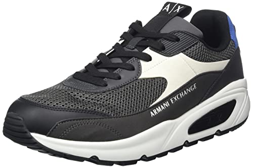 Armani Exchange Bronx Colour Block, Basket Homme, Dark Grey Opt White, 42 EU