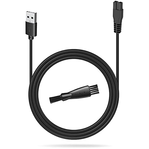 uijino oneisall Dog Clippers Charger, 5V USB Charging Cord for oneisall Dog Paw Trimmer, Replacement Charging Cable Line for Small Dog Cat Grooming Clippers with Cleaning Brush, 3.3ft Power Cord Cover