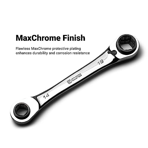 Capri Tools 4-in-1 120-Tooth Box End Reversible Ratcheting Wrench, 5/16, 3/8, 7/16, 1/2 in., SAE by Capri Tools - Image 7