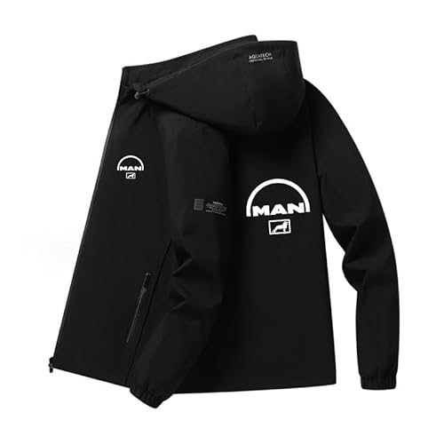 jjqnkjxc Leichte Herrenjacke M.a.n-Truck Kapuzenjacke Winddicht Sportbekleidung Langarm mit Reißverschluss Jacket (black,M) jjqnkjxc Leichte Herrenjacke M.a.n-Truck Kapuzenjacke Winddicht Sportbekleidung Langarm mit Reißverschluss Jacket (black,M)