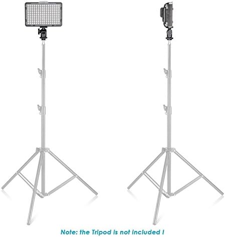 Neewer Dimmable 176 LED Video Light 5600K on Camera Light Panel Compatible with Canon Nikon Pentax Panasonic Sony and Other Digital SLR Cameras for Photography
