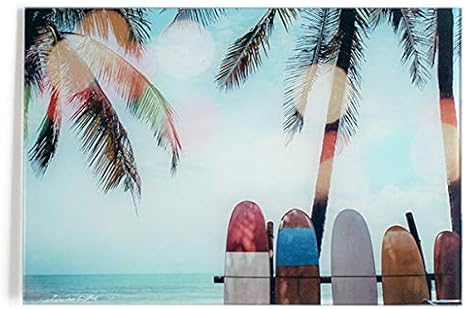 Amazon Co Jp ガラス アート ピクチャー M M 壁掛け サーフボード ビーチ 横幅40cm パームツリー ヤシ サーフ系 おしゃれ壁掛け 海 カリフォルニア 西海岸風 インテリア アメリカン雑貨 ホーム キッチン