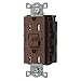 Hubbell - GFTWRST15SNAP - Style Line SNAPConnect 15A 125V 2P3W NEMA 5-15R Tamper-/Weather-Resistant GFCI with AUTOGUARD, Brown