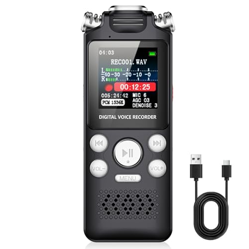 Enregistreur sonore numérique PCM avec micro 360° et 50h d'autonomie Karlak