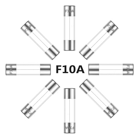 ALLECIN 10A 250V 5x20MM Fast Blow Glass Fuse 10 Amp 250 Volt 0.2 x 0.78 Inch Fast-Acting Tube Fuses F10AL250V (Pack of 30Pcs) Cover