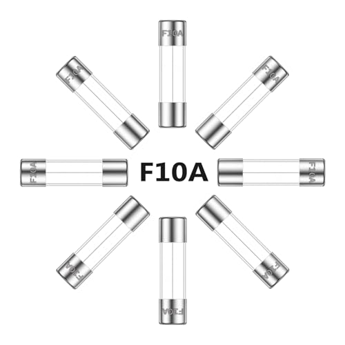 Fusible rápido 10 Amperios 250V en vidrio transparente F10AL250V de 5x20 mm