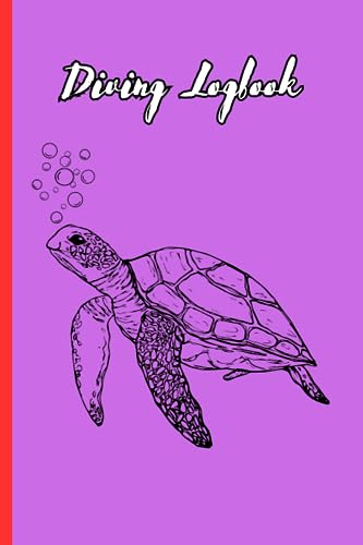Scuba diving log book: Turtle Purple Cover Dive log book 120 pages, 119 Dive Logbook / Certified Diver Log / Divers Log / Scuba Log / Scuba Gifts