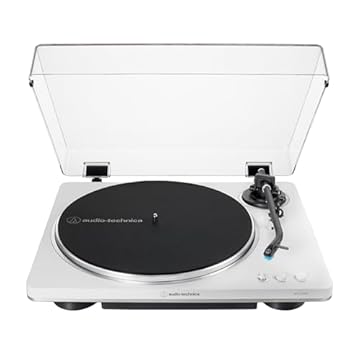 Toca-Discos Vinil Audio-Technica Automático AT-LP70X-WS, Branco e prata, Bivolt 120/240V