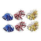 Toyvian Lot De 6 Pompons Métalliques pour Pom-Pom Girl Accessoires De Sport Articles De F...