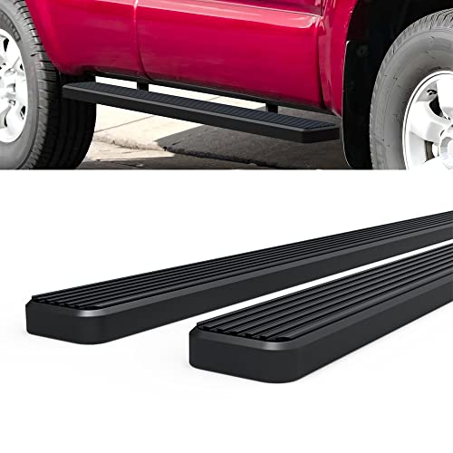 Estribos HD Ridez acero inoxidable negro 5in Toyota 4Runner miniatura 4