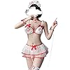 Vrouwen Sexy Verpleegster Kostuum Outfit Set Babydoll Slaapkamer Huwelijksreis Cosplay Verpleegster Uniform Lingerie…