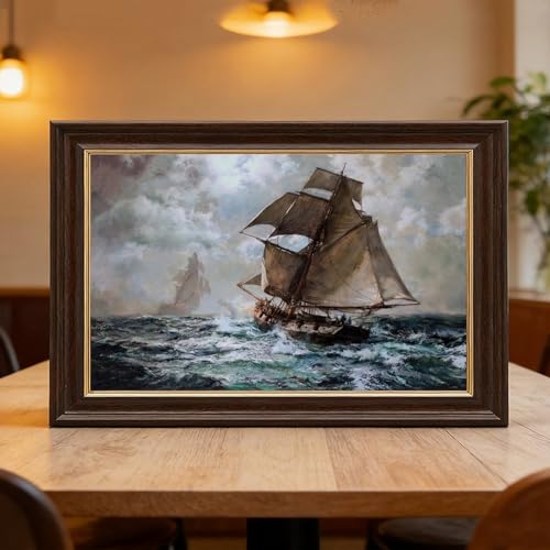 Tableau cadre Night Suspect Montague Dawson pour habiller un mur vide - 6