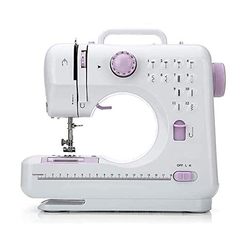 HODLEX Portable Sewing Machine With sewing kit Basic Easy to Use for Adults and Kids,12 Built-in Stitches, 2 Speeds Double Thread Multifunction Electric Household Hand held Mini Sewing Machine