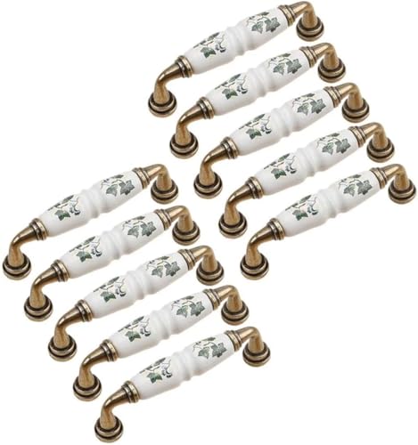 KKPW Comodino curvo classico della porta di famiglia, 10 armadi da cucina, decorazione della porta del cassetto, spazio del foro di 96mm