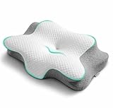 Generico Cuscino Ortopedico Cervicale, Forma Ergonomica a Farfalla, Memory Foam, per Dormi...