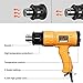 SEEKONE Heat Gun 1800W 122℉-1202℉（50℃- 650℃）Fast Heating Heavy Duty Hot Air Gun Kit Variable Temperature Control Overheat Protection with 4 Nozzles for Crafts, Shrinking PVC, Stripping Paint(5.2FT)