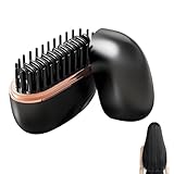 KUIRUNRX® Cepillo Alisador Pelo, Peine Alisador De Cabello De Calentamiento De 3 Niveles Rápido Inalambrico, Plancha de Pelo Portátil para Viaje para Todo Tipo de, Elimina El Encrespamiento